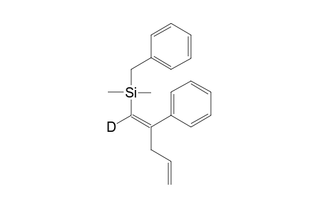 (Z)-Benzyldimethyl(2-phenyl-1,4-pentadienyl-1-d)silane