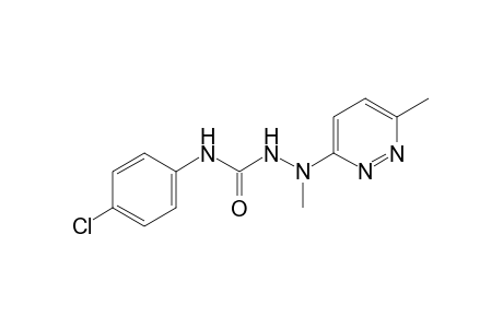 4-(p-chlorophenyl)-1-methyl-1-(6-methyl-3-pyridazinyl)semicarbazide