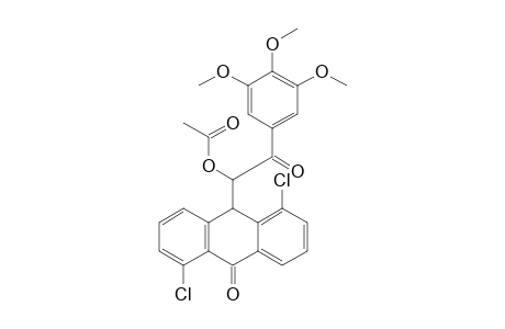 Aceticacid 1-(1,5-dichloro-10-oxo-9,10-dihydro-anthracen-9-yl)-2-oxo-2-(3,4,5-trimethoxyphenyl)-ethylester