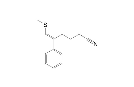 5-Cyano-2-phenyl-1-(methylthio)pent-1-ene