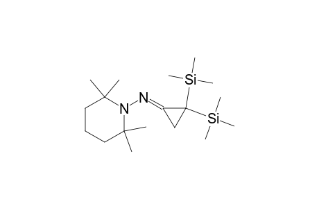 1-Piperidinamine, N-[2,2-bis(trimethylsilyl)cyclopropylidene]-2,2,6,6-tetramethyl-