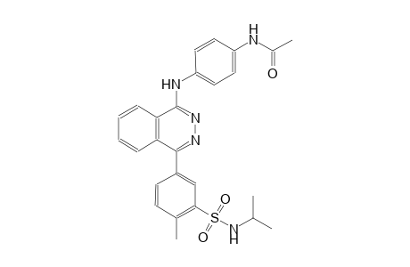 N-{4-[(4-{3-[(isopropylamino)sulfonyl]-4-methylphenyl}-1-phthalazinyl)amino]phenyl}acetamide