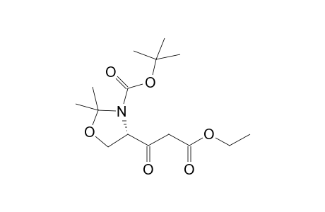 (4S)-4-(3-ethoxy-1,3-dioxopropyl)-2,2-dimethyl-3-oxazolidinecarboxylic acid tert-butyl ester