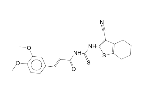 1-(3-Cyano-4,5,6,7-tetrahydro-2-benzo[b]thienyl)-3-(3,4-dimethoxycinnamoyl)-2-thiourea