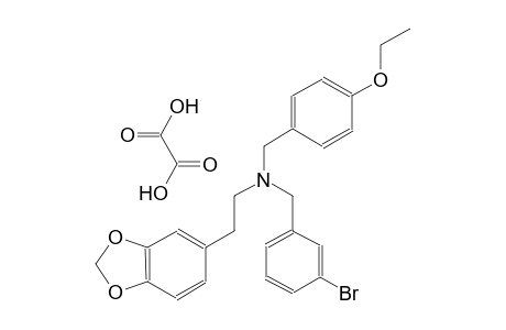 2-(benzo[d][1,3]dioxol-5-yl)-N-(3-bromobenzyl)-N-(4-ethoxybenzyl)ethanamine oxalate
