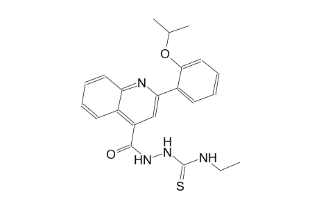 N-ethyl-2-{[2-(2-isopropoxyphenyl)-4-quinolinyl]carbonyl}hydrazinecarbothioamide