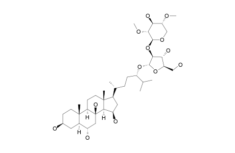 HALITYLOSIDE-E;(24S)-24-O-[2,4-DI-O-METHYL-BETA-D-XYLOPYRANOSYL-(1->2)-ALPHA-L-ARABINOFURANOSYL]-5-ALPHA-CHOLESTANE-3-BETA,6-ALPHA,8,15-BETA,24-PENTOL