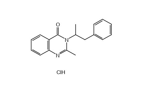 2-METHYL-3-(alpha-METHYLPHENETHYL)-4(3H)-QUINAZOLINONE, HYDROCHLORIDE