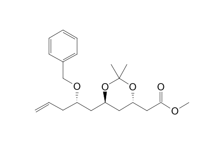 (2"S,4S,6R)-6-(2"-Benzyloxy-4"-pentenyl)-4-(methoxycarbonylmethyl)-2,2-dimethyl-1,3-dioxane