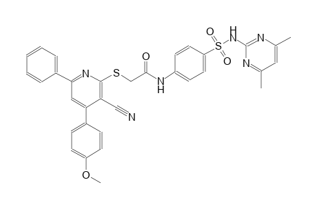 acetamide, 2-[[3-cyano-4-(4-methoxyphenyl)-6-phenyl-2-pyridinyl]thio]-N-[4-[[(4,6-dimethyl-2-pyrimidinyl)amino]sulfonyl]phenyl]-