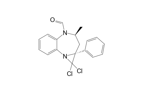 (trans)-1,1-dichloro-3-methyl-1a-phenyl-2,3-dihydro-1H-azirino[1,2-d]benzo[b][1,4]diazepine-4(1aH)-carbaldehyde