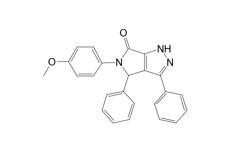 5-(4-Methoxyphenyl)-3,4-diphenyl-4,5-dihydropyrrolo[3,4-c]pyrazol-6(1H)-one