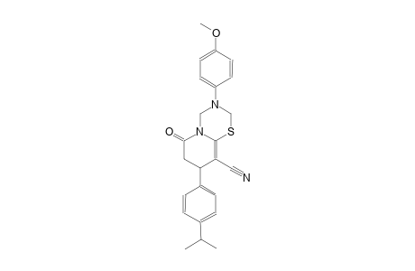 2H,6H-pyrido[2,1-b][1,3,5]thiadiazine-9-carbonitrile, 3,4,7,8-tetrahydro-3-(4-methoxyphenyl)-8-[4-(1-methylethyl)phenyl]-6-oxo-