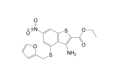 ethyl 3-amino-4-[(2-furylmethyl)sulfanyl]-6-nitro-1-benzothiophene-2-carboxylate