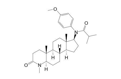 N-[(1S,3aS,3bR,5aR,9aR,9bS,11aS)-6,9a,11a-trimethyl-7-oxidanylidene-2,3,3a,3b,4,5,5a,8,9,9b,10,11-dodecahydro-1H-indeno[5,4-f]quinolin-1-yl]-N-(4-methoxyphenyl)-2-methyl-propanamide