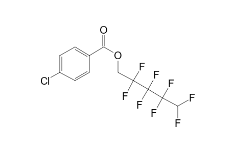 4-Chlorobenzoic acid, 2,2,3,3,4,4,5,5-octafluoropentyl ester