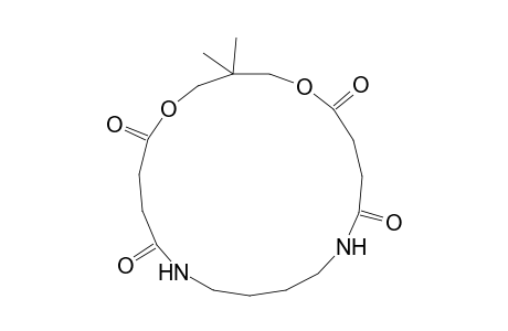 3,3-Dimethyl-1,5-dioxa-10,15-diazacyclononadecane-6,9,16,19-tetrone