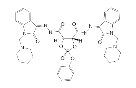 (4R,5R)-N'4,N'5-BIS-[2-OXO-1-(PIPERIDIN-1-YL-METHYL)-INDOLIN-3-YLIDENE]-2-(PHENOXY)-1,3,2-DIOXA-PHOSPHOLANE-4,5-DICARBOHYDRAZIDE-2-OXIDE