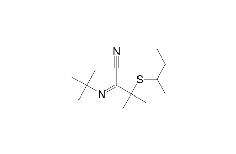 2-Methyl-N-t-butyl-2-sec-butylthiopropanimidoyl cyanide