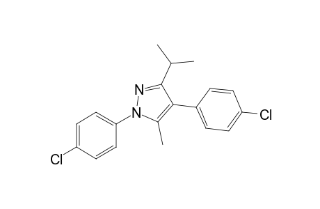 1,4-Bis(4-chlorophenyl)-5-methyl-3-(1-methylethyl)-1H-pyrazole