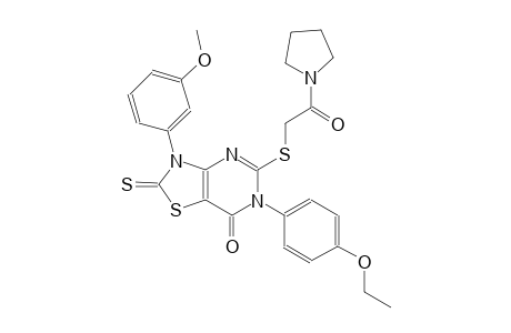 thiazolo[4,5-d]pyrimidin-7(6H)-one, 6-(4-ethoxyphenyl)-2,3-dihydro-3-(3-methoxyphenyl)-5-[[2-oxo-2-(1-pyrrolidinyl)ethyl]thio]-2-thioxo-