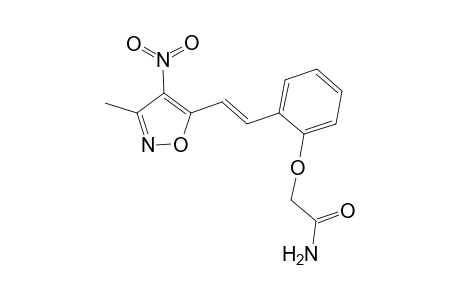 Acetamide, 2-[2-[2-(3-methyl-4-nitro-5-isoxazolyl)ethenyl]phenoxy]-