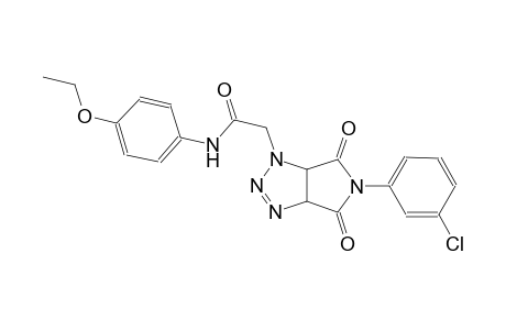 2-(5-(3-chlorophenyl)-4,6-dioxo-4,5,6,6a-tetrahydropyrrolo[3,4-d][1,2,3]triazol-1(3aH)-yl)-N-(4-ethoxyphenyl)acetamide