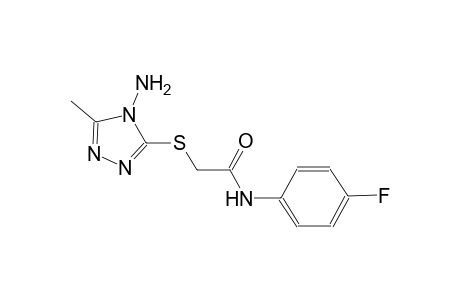 2-(4-Amino-5-methyl-4H-[1,2,4]triazol-3-ylsulfanyl)-N-(4-fluoro-phenyl)-acetamide