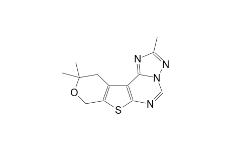 2,10,10-trimethyl-10,11-dihydro-8H-pyrano[3',4':5,4]thieno[3,2-e][1,2,4]triazolo[2,3-c]pyrimidine