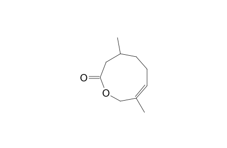 2(3H)-Oxoninone, 4,5,6,9-tetrahydro-4,8-dimethyl-, (Z)-(.+-.)-