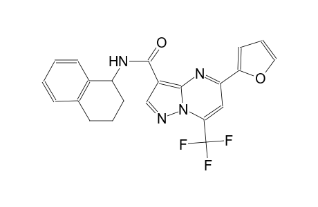 5-(2-furyl)-N-(1,2,3,4-tetrahydro-1-naphthalenyl)-7-(trifluoromethyl)pyrazolo[1,5-a]pyrimidine-3-carboxamide