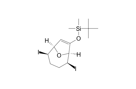 (1R*,2R*,5S*,6S*)-7-(tert-Butyldimethylsiloxy)-2,5-Diiodo-9-oxabicyclo[4.2.1]non-7-ene