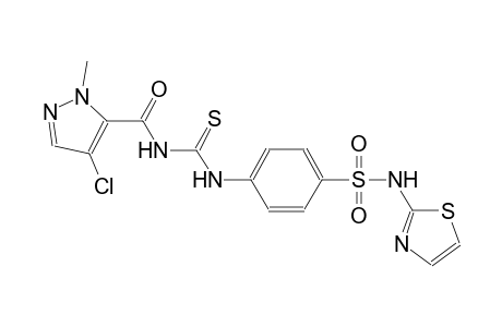 4-[({[(4-chloro-1-methyl-1H-pyrazol-5-yl)carbonyl]amino}carbothioyl)amino]-N-(1,3-thiazol-2-yl)benzenesulfonamide