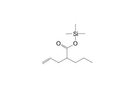 2-Propyl-4-pentenoic acid trimethylsilyl derivative