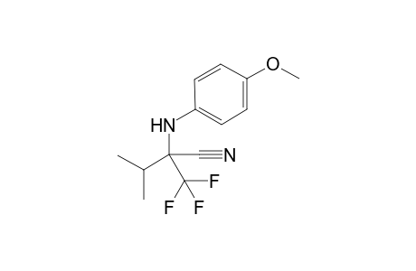 2-((4-Methoxyphenyl)amino)-3-methyl-2-(trifluoromethyl)butanenitrile