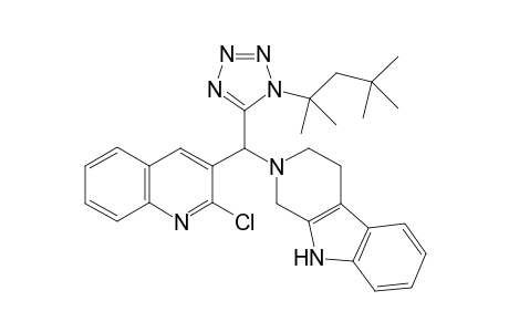 2-((2-chloroquinolin-3-yl)(1-(2,4,4-trimethylpentan-2-yl)-1H-tetrazol-5-yl)methyl)-2,3,4,9-tetrahydro-1H-pyrid[3,4-b]indole