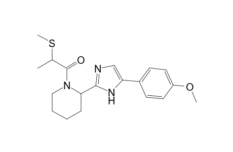 1-(2-(5-(4-methoxyphenyl)-1H-imidazol-2-yl)piperidin-1-yl)-2-(methylthio)propan-1-one