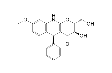 (2R,3R,5S)-2,3,5,10-Tetrahydro-3-hydroxy-2-hydroxymethyl-8-methoxy-5-phenylpyrano[2,3-b]quinolin-4-one