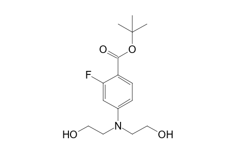 4-[bis(2-hydroxyethyl)amino]-2-fluoro-benzoic acid tert-butyl ester