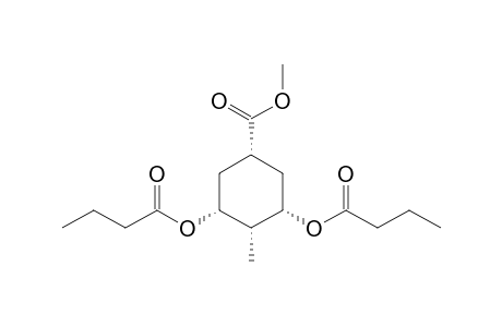 (1R,3S,4S,5R)-3,5-Dibutanoyloxy-4-methyl-1-(methoxycarbonyl)cyclohexane