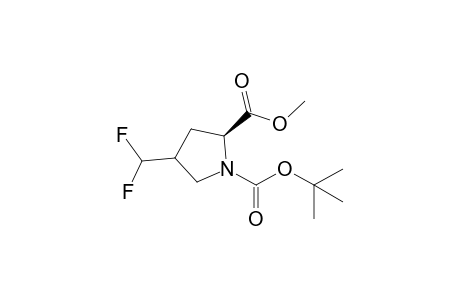 Methyl (2S)-N-tert-Butoxycarbonyl-4-difluoromethylprolinate