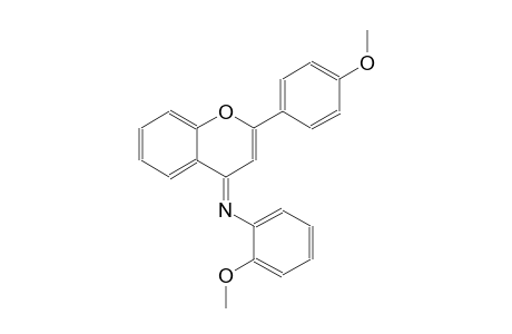 N-(2-methoxyphenyl)-N-[(4E)-2-(4-methoxyphenyl)-4H-chromen-4-ylidene]amine