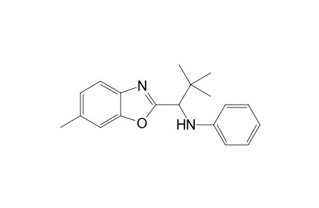 2-[2,2-Dimethyl-1-(phenylamino)propyl]-6-methylbenzoxazole