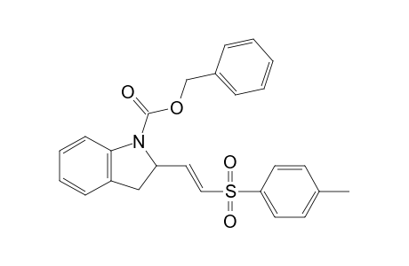 (phenylmethyl) 2-[(E)-2-(4-methylphenyl)sulfonylethenyl]-2,3-dihydroindole-1-carboxylate