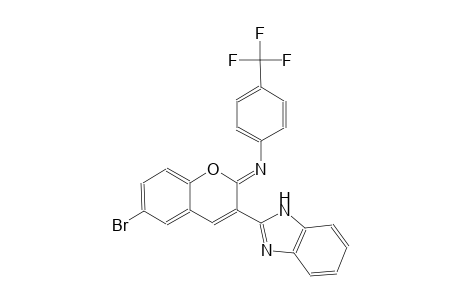 N-[(2Z)-3-(1H-benzimidazol-2-yl)-6-bromo-2H-chromen-2-ylidene]-4-(trifluoromethyl)aniline