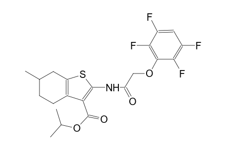 isopropyl 6-methyl-2-{[(2,3,5,6-tetrafluorophenoxy)acetyl]amino}-4,5,6,7-tetrahydro-1-benzothiophene-3-carboxylate