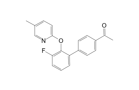 1-{3'-Fluoro-2'-[(5-methylpyridin-2-yl)oxy]-[1,1'-biphenyl]-4-yl}ethanone
