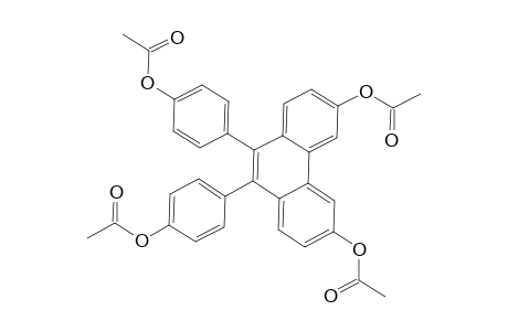 [3,6-Bis(acetyloxy)phenanthrene-9,10-diyl]dibenzene-4,1-diyl Diacetate