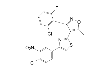 3-(2-chloro-6-fluorophenyl)-4-[4-(4-chloro-3-nitrophenyl)-2-thiazolyl]-5-methylisoxazole