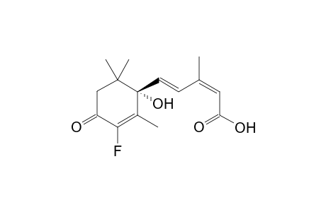 (2Z,4E)-5-[(1S)-3-fluoranyl-2,6,6-trimethyl-1-oxidanyl-4-oxidanylidene-cyclohex-2-en-1-yl]-3-methyl-penta-2,4-dienoic acid